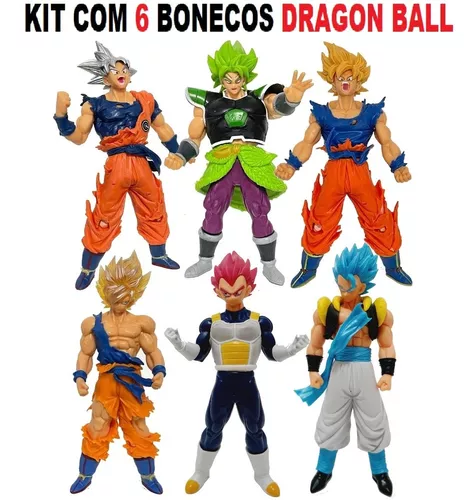 Bonecos Dragon Ball Super-Goku Instinto Superior, Broly, Goku