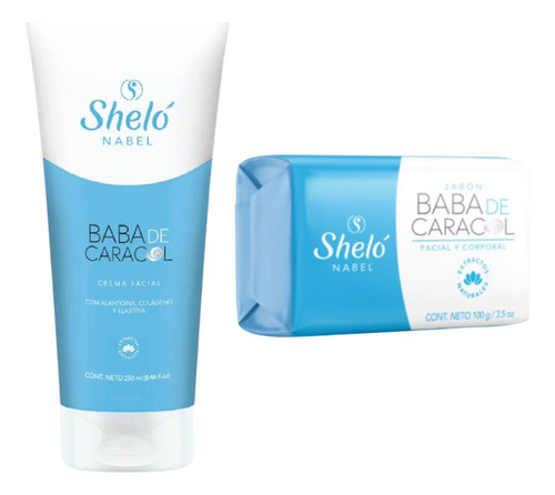 Crema Facial + Jabón Baba De Caracol Shelo