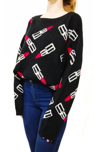 Sweater Oversized Mujer Hilo Importado Exclusivo 