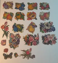 Comprar Antiguas Figuritas Cromos Victorianos 20 Flores Y Frutas
