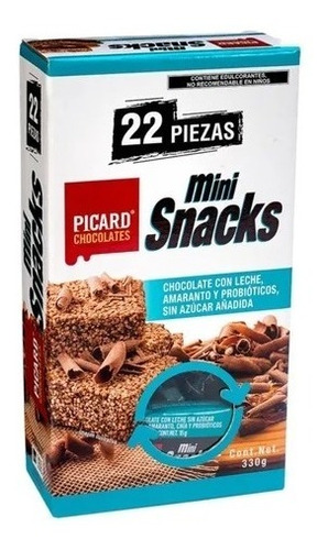 Mini Snacks Picard Amaranto Con Chocolate Sin Azúcar 22pz