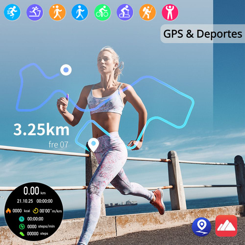 Gt4 Mini Reloj Inteligente Smartwatch Mujer Para Huawei 2024