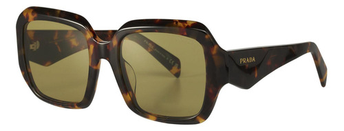 Prada Spr 28zs 14l-09z Square Shape Tortoise Gold (Usado)