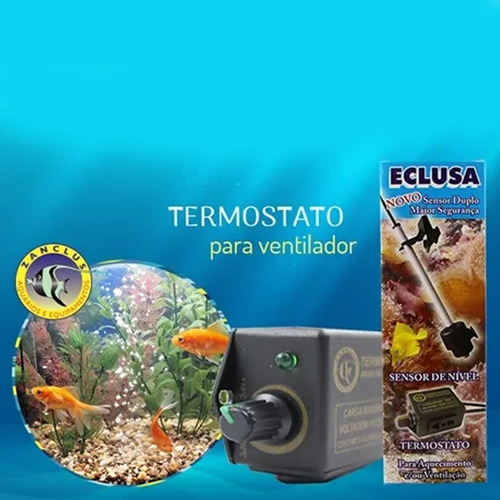 Imagem 3 de 3 de Termostato Para Ventilador Ou Cooler De Aquario Zanclus