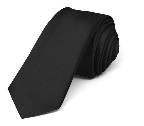 Kit 20 Gravatas Slim Fit Casamento, Padrinhos, Formatura Cor Preto