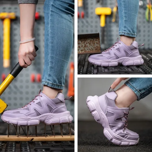 Zapatos Malla De Trabajo De Seguridad Industrial Para Damas