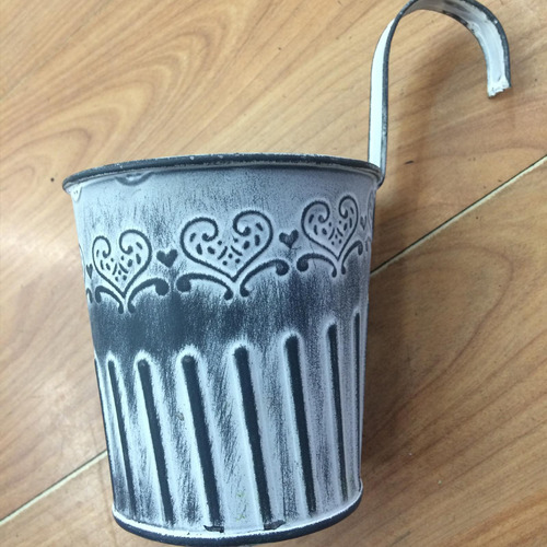 Maceta Colgante De Metal Retro Maceta Pequeña Para Ventana