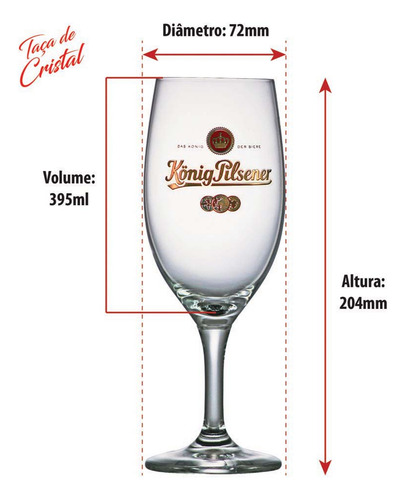 Taça de Cristal Com Frases Konig Exclusiv 395ml , Ruvolo