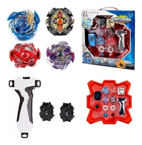 Arena Beyblade Storm Gyro  2 Beyblade 2 Lançador 4troca Novo