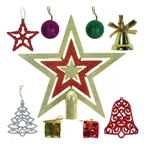 Comprar Adornos Navideños Figuras Colgantes Para Arbol Navidad 65pzs Multicolor