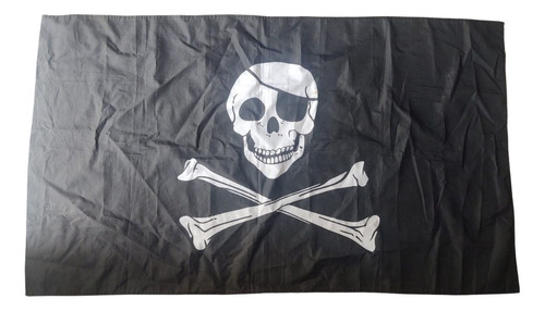 Bandera Piratas Calavera Negra
