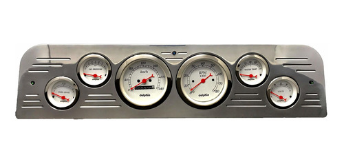 Dolphin Gauge 1966 Gmc Camion 6 Panel Cluster Metrico