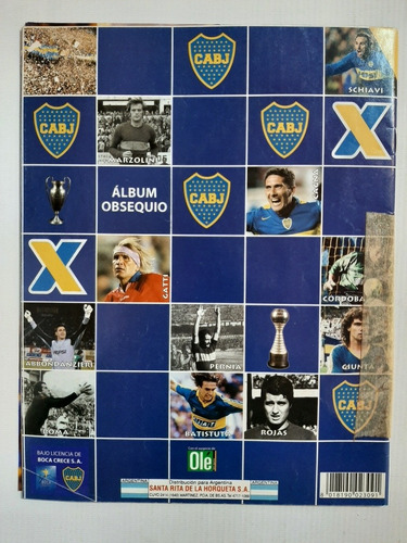 Imagen 2 de 10 de Álbum Boca Xentenario Panini Vacio 190 Figuritas Ro 702
