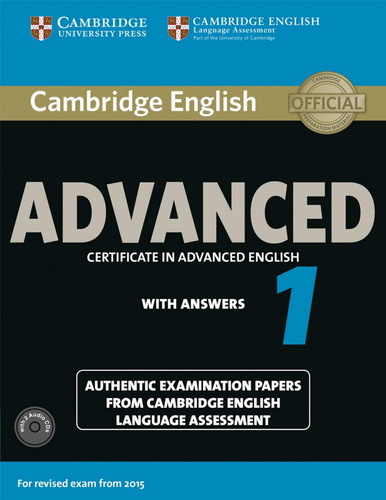 Cambridge English Advanced 1 Revised Exam (sb+key+audio Cd) 