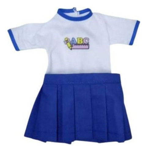 Uniforme Escolar Mais Jaqueta Para Boneca Baby Alive