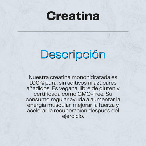 Creatina Monohidratada En Polvo 300g - Karun Life