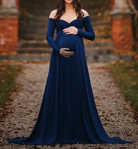 Vestido azul cheap gravida
