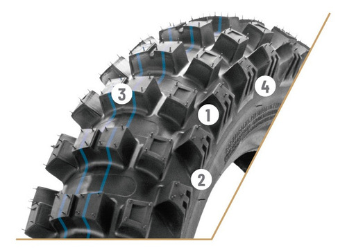 Pneu Tras Borilli 100/100-18 Exc Soft B007 Infinity