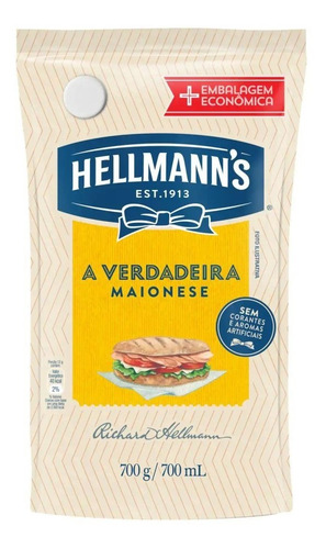 Maionese Hellmann's Tradicional 700g Stand Up Caixa C/12und