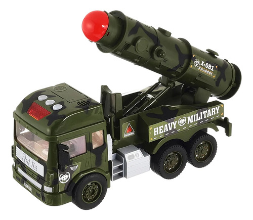 Vehículo Militar Para Niños, Juguete Auto Militar Con Cohete