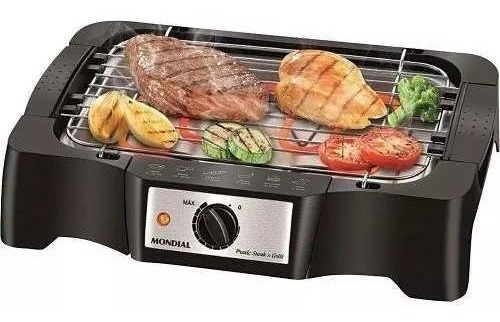 Churrasqeira Eletrica Mondial Steak E Grill Ch-07 220v Preto