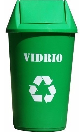 Basurero 36 Lts. Tapa Vaivén Reciclaje/plasticos Morija