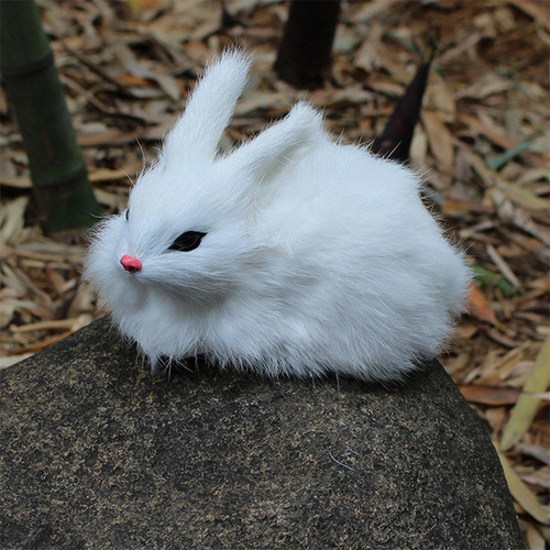 Juguete De Simulación Realista De Conejos De Peluche Bi De 1