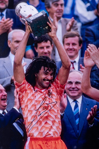 Marco Ruud Gullit Autógrafo Firma Certificado Icons 47x60