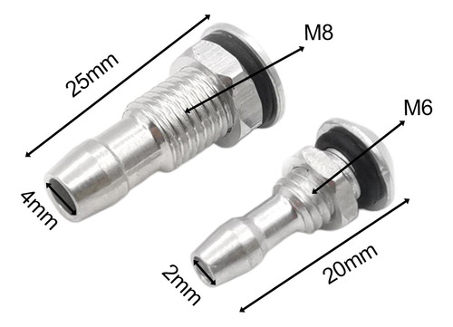 2 Pezón De Agua Para Barco Rc, Alta Fiabilidad, M8 Negro