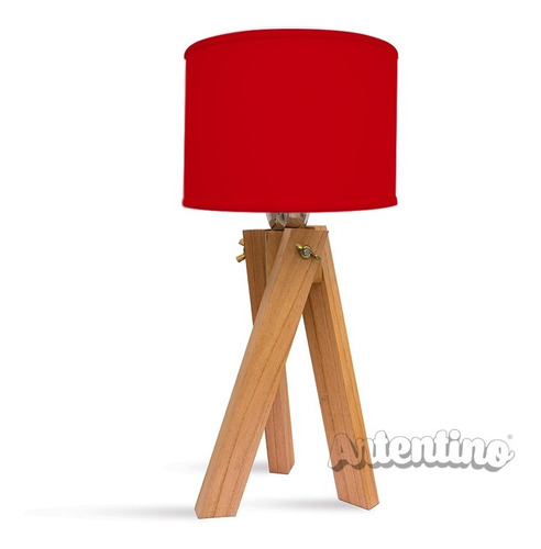 Lampara Mesa Velador Madera Nordica Deco Regalo Diseño 