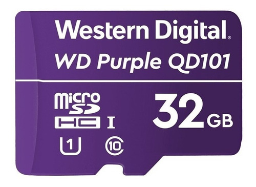 Memoria Microsd Western Digital - 32gb Wd Purple - Seguridad