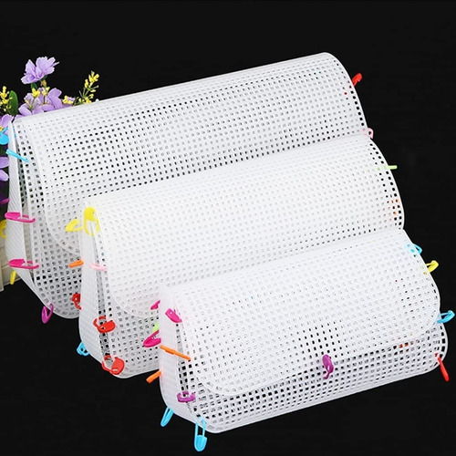 Set 3 Esterillas Plasticas Para Tejer Bordar Cartera S/m/l