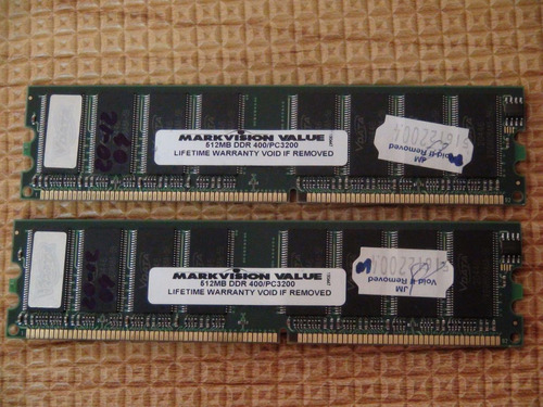 H4j45 Ram Markvision Ddr-400 Pc3200 512mb Memória Computator