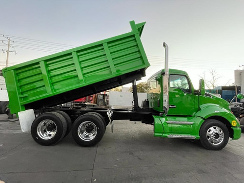 Kenworth T680 Camión De Volteo De 14 Mts Verde