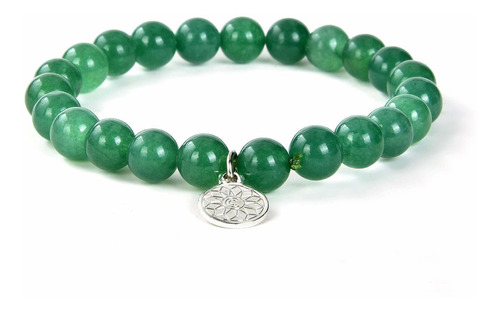 Brazalete De Aventurina Verde | Pulsera De Piedra Preciosa D