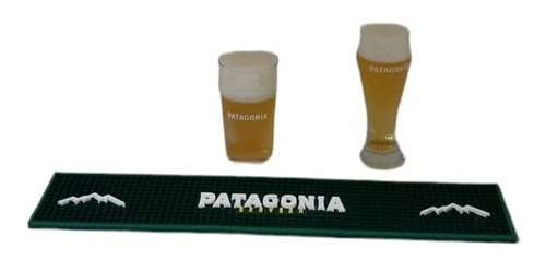 Pack Vaso Cerveza Patagonia Curvo + Pinta Nonic + Esterilla