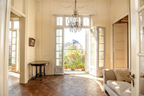 Imagen 4 de 24 de Piso Único De 10 Ambientes Estilo Francés En Plaza Libertad - Retiro