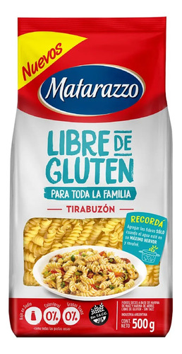 Fideos Tirabuzón Matarazzo Sin Tacc 500g