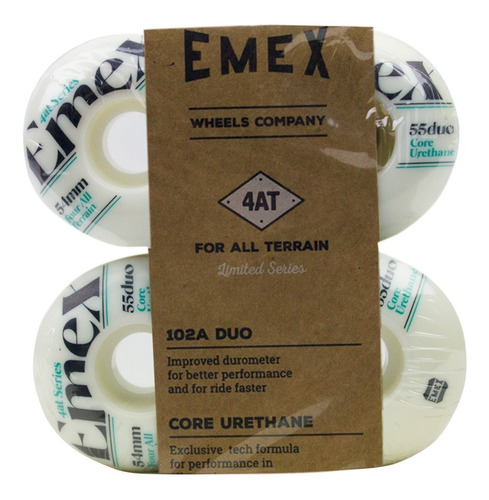 Imagem 6 de 7 de Roda Skate Street 54mm Emex 102a Alta Durabilidade Importada