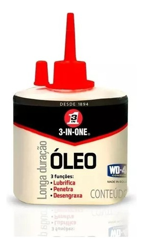 Óleo Lubrificante Desengraxante Multiuso 3 Em 1 Wd40 30ml