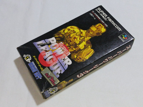 Super Famicom Original Game 100% Super Power League 3 Caixa