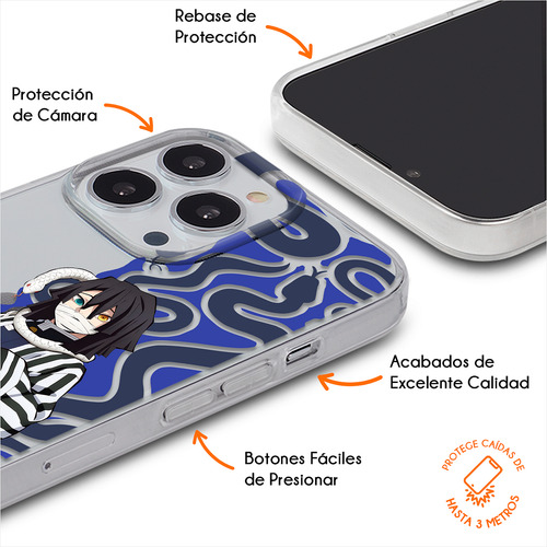 Funda Para Honor Demon Slayer Obanai Serpiente Anticaídas