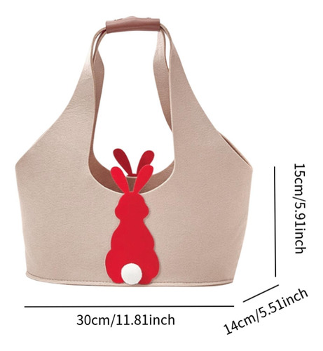Bolsa De Huevo De Pascua, Cesta De Huevo Reutilizable Caqui