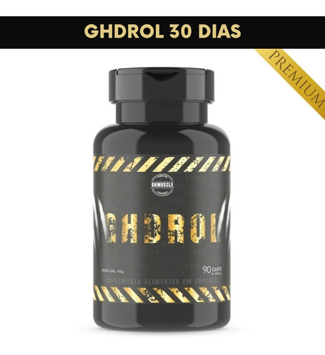 Ghdrol Suplemento Alimentar Natural 90 Cápsulas Sabor Sem Sabor