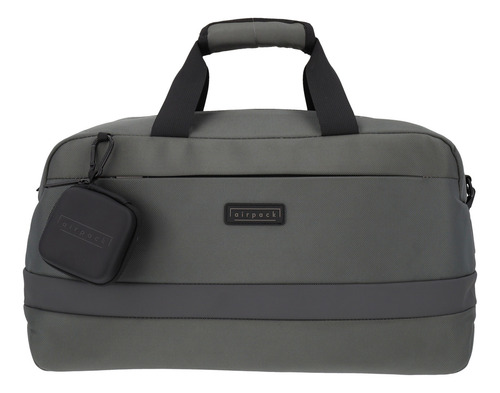 Bolso Deportivo Gym Bag Deprotes Metro Duffle Color Gris Oscuro Lisa