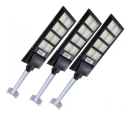 Pack X3 Foco Led Solar 200w Focos Recargable Exterior + Sopo