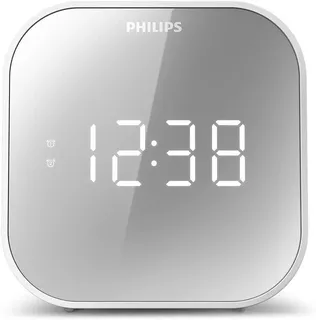 Tar4406/12 Despertador Philips Radio, Con Pantalla De Espejo