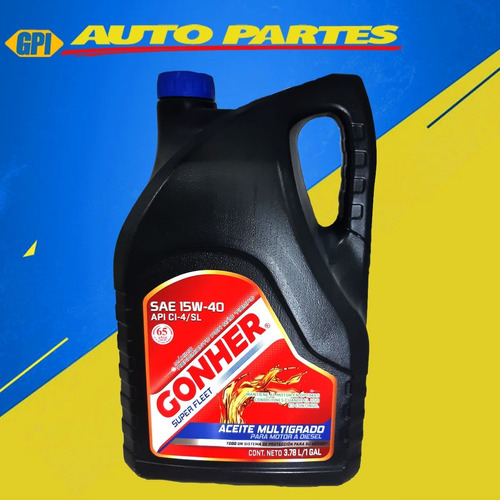 Aceite Multigrado Para Motor Diesel Gonher Sae 15w40