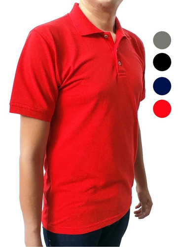Camisetas Tipo Polo En Color Para Hombre 220 Gramos 