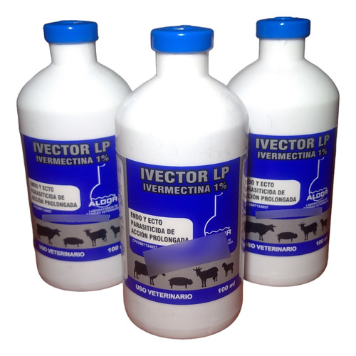 Ivermectina 100ml Lab. Aldor X 3 Und, Uso Veterinario 